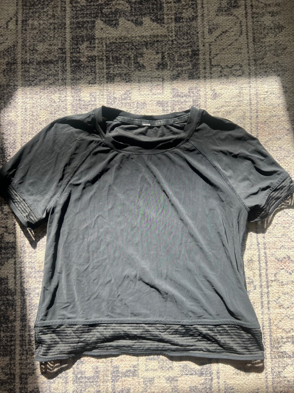 lululemon athletica Black Short Sleeve Performance Tee